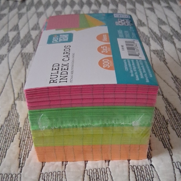 Neon Ruled Index Cards - 300 Count - Picture 5 of 5
